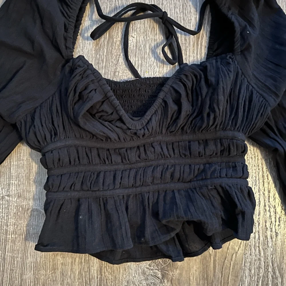 Free People Chloe Smocked Tie Back